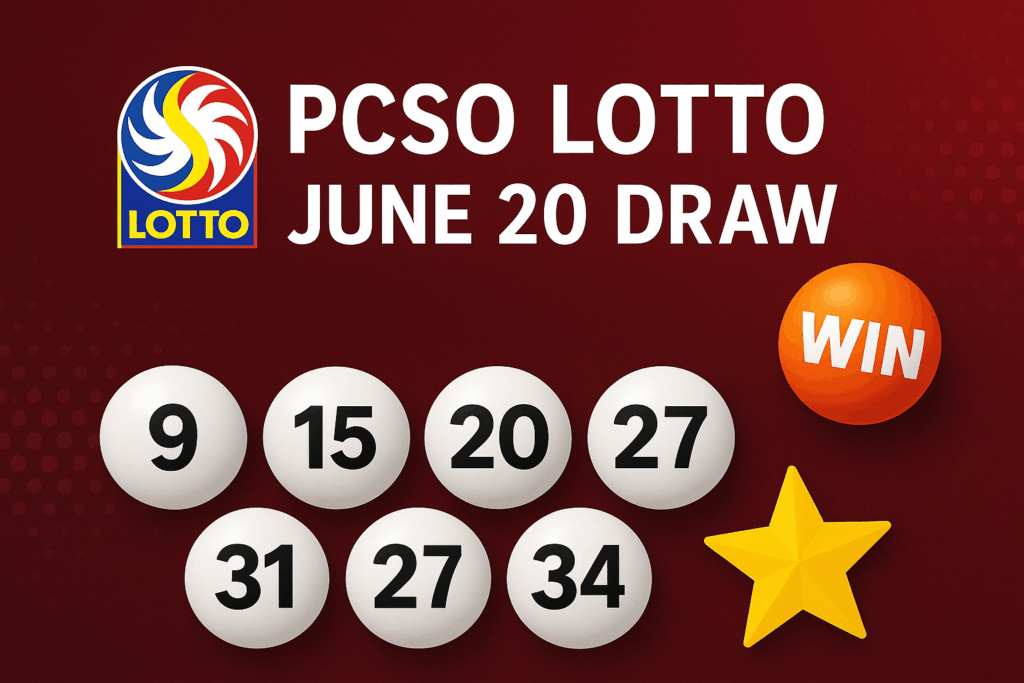pcso lotto results june 20